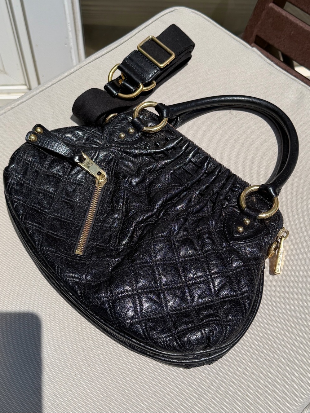 Marc Jacobs Vintage Black Quilted Leather Cecilia Satchel Resort 2007 - Picture 3 of 17